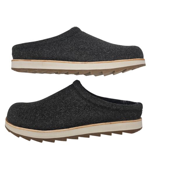 Merrell Men's Juno Felt and Faux Fur Clog Comfort Slippers Dark Gray Size 11.5 - Picture 4 of 11